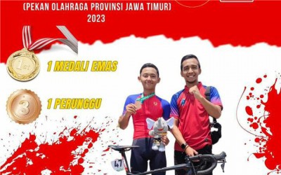 Medali lagi!!! Eza dan Tim raih Perunggu Balap Sepeda Nomor Team IRR di PORPROV JATIM VIII 2023